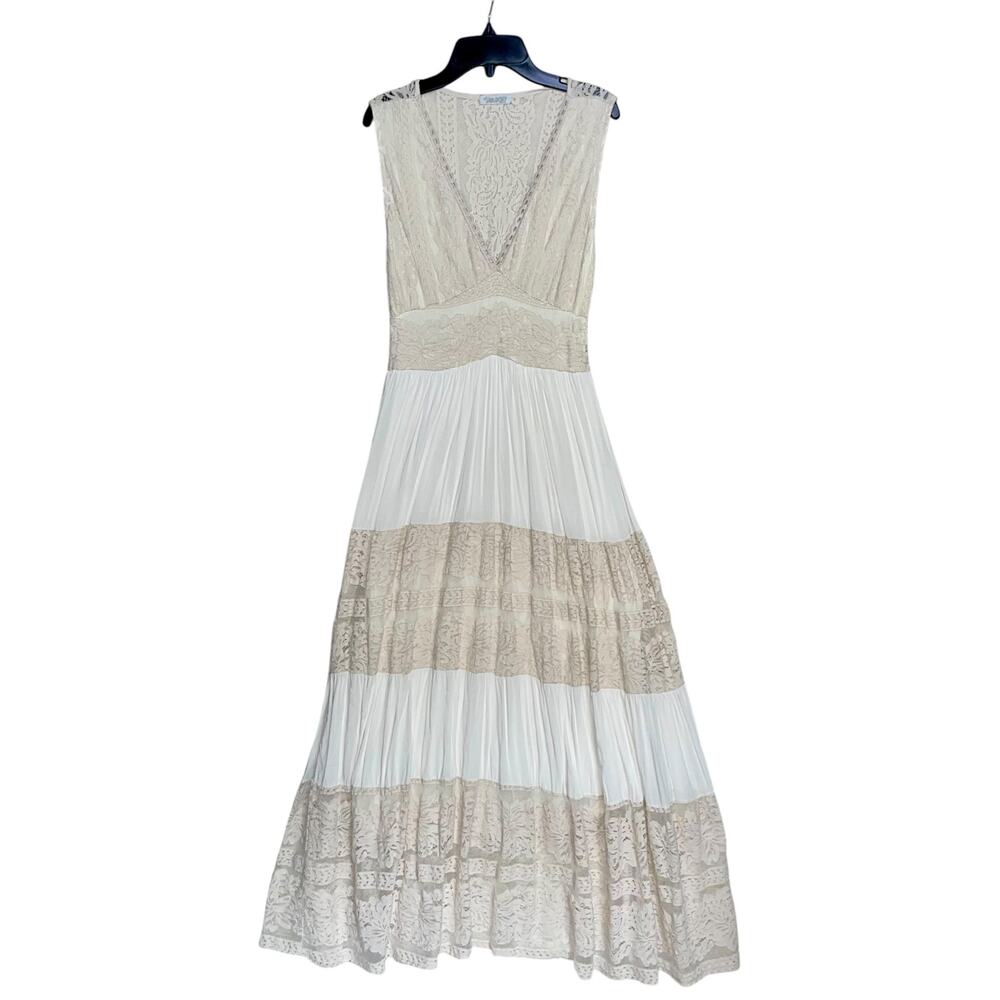 Lace Boho Maxi Dress Cotton - Picture 6 of 10